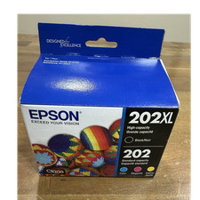 Epson Genuine 202XL/202 Ink Cartridges Black/C/M/Y for XP-5100 WF-2860 picture