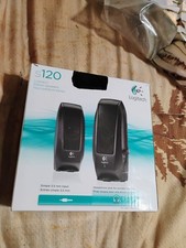 Logitech S120 - 4.4 Watt - 2.0 Stereo Speakers Black (880-000403) For PC and Mac picture