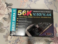 VINTAGE Best Data 56K Windows Internal Modem V.92/V.44 New picture