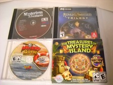 x4 PC CD-ROM Computer Games  Mystery Quest 2 Treasures of Mystery Island picture