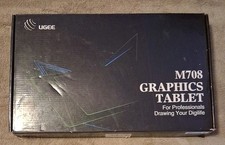 Ugee M708 Graphic Drawing Tablet, 10x6 in - Black NIB picture