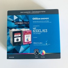 Office Depot HP 63XL 63 Combo Pack Black Tricolor Ink Set picture