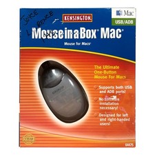 Vintage Kensington Mouse-in-a-Box Mac 64475, USB/ADB One-Button Optical Sensor picture