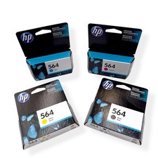 Genuine HP 564 Black Cyan Magenta Yellow Ink Cartridges Lot of 4 Exp. 2016 picture