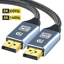 Display Port to Displayport Cable DP Male to DP Male Cord w/ Latches 3ft/5ft/6ft picture