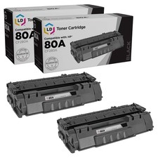 LD Products 2PK Replacement HP 80A Toner Cartridge CF280A 80X CF280X SY Black picture