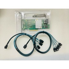 9300-8I SAS3008 12Gbps HBA IT Mode ZFS FreeNAS unRAID+2*SFF-8643 SATA Cable US picture