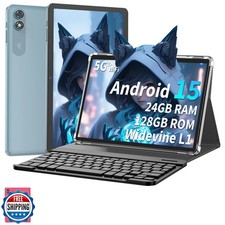 Suicoey 2025 Tablet, 10 inch Android 15 Tablet with Keyboard, 24GB RAM+128GB  picture