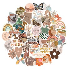 CAKOLINK Vintage Aesthetic Stickers 50 Pcs, Vinyl 2 to 3.5 inches, 1 picture
