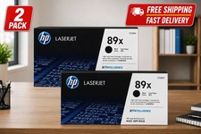 ✅ NEW HP 89X Black High Yield Toner Cartridge, 10,000 Pages (CF289X), Pack Of 2 picture