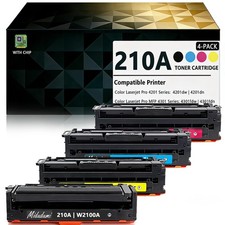 210A Toner Cartridges 4-Pack Large capacity, Black, Cyan, Magenta，Yellow picture