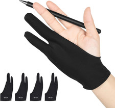 4 Pack Artist Drawing Gloves for Digital Tablet Paper Sketching picture