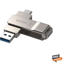 D40E 128GB Dual USB 3.2 Gen 1 Type-C Jump Drive, USB-C Flash Metal Housing Sw... picture