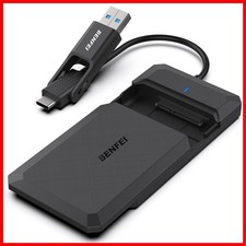 BENFEI 2.5 Inch SATA to USB Tool Free External Hard Drive Enclosure Black picture