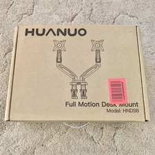 HUANUO HNDS6 Dual Monitor Full Motion Desk Mount Black picture