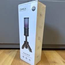 COMICA EJoy Uni S USB-C Cardioid Condenser RGB Microphone, Black picture