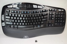 Used Logitech K350 Wireless Wave Keyboard USB Receiver -  - Unit #2 picture