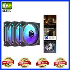 Elegant Prism4 Pro X3 ARGB Fans - 120mm Triple Pack with Low Noise & Style picture