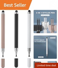 3-Pack 2-in-1 High Precision Stylus Pens for iPad, Android & Touchscreens picture