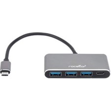 Y10A200-A1 Premium USB C Hub - 4 Port USB-C to USB-A (3X) and USB-C (1x) - Bu... picture