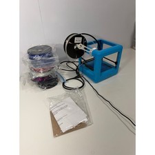 M3D Micro 3D Printer Blue Desktop Bundle w/ 6 Filament Spools & Cables UNTESTED picture