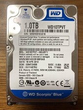 [Usage time: small] Western Digital WD Blue WD10TPVT 1TB 12.5mm thick (high-reli picture