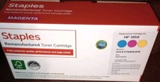 Staples  Toner Cartridge Replacement for HP 305A (Magenta) CE413A NEW SEALED  picture