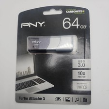 PNY P-FD64GTBOP-GE Elite Turbo Attache 3.0 USB Flash Drive picture