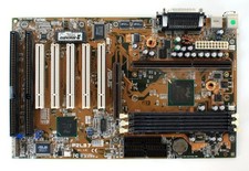Motherboard, asus atx slot 1 p2l97 rev.2.05, w/ 2 isa slots picture