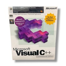 Microsoft Visual C++ Professional Edition 5.0 SEALED Windows 95 NT PC Software picture