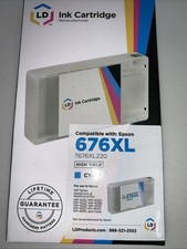 LD HY Ink Cartridge for Epson CYAN 676XL T676XL220 picture