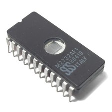SGS Italy M2732AF1 UV-erasable EPROM 4Kx8 (32 Kbit) CERDIP-24 Vintage 1988 NOS picture