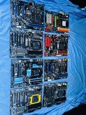 Motherboards - Lot Of 8 - Parts Or Repairs - Untested - Asrock - Msi - Biostar picture