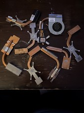 Lot Of 8 CPU cooling Heatsink Heatpipe Assembly Laptop  picture