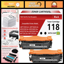 Compatible Black Toner Cartridge 118 - 2 Pack for Canon Color imageCLASS Printer picture