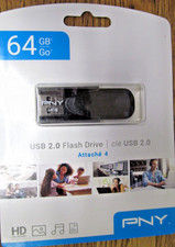 NEW 64GB PNY USB 2.0 FLASH DRIVE ATTACHE 4 HD   picture