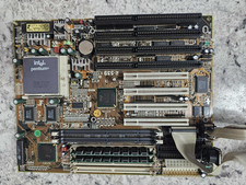 Vintage Retro Gaming M-Tech MTI Rise R539 Motherboard Socket 7 PCI ISA CPU MEM picture