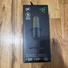Razer Seiren V3 Chroma RGB USB Microphone Black Brand New Sealed picture