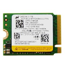 Micron 2450 M.2 2230 SSD 1TB NVMe PCIe 4.0 (MTFDKBK1T0TFK) US picture