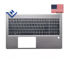 New For HP ZBOOK Power 15 G9 G10 Palmrest Keyboard White Backlit N06912-001 US picture