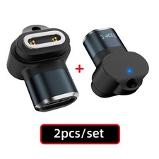 2 Pack USB C to DC 5V/12V Pitch 5.0mm 2Pin Magnetic Smart Watch Charging Adapter picture