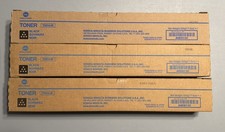 3x Genuine OEM Konica Minolta TN-514JK (A9E813C) Black Toner Cartridge picture