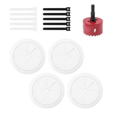 4 Pack Wire Concealer for Wall Mounted , 2-3/8 Inch (60Mm Hole)  Wall Wire6558 picture
