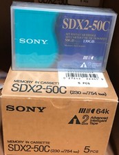 5 Pack NEW Sony SDX2-50C - AIT2 Data Tapes - 50 GB / 130 GB picture