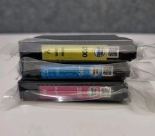 Lot of 3 Genuine Epson 200 Ink Cartridges Cyan Magenta Yellow  picture