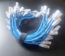 Lot of 23 Legrand Ortronics MC601-06 Clarity Cat6 1ft Blue Patch Cables picture