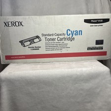 Xerox Phaser 6120 Cyan Toner Cartridge 113R00689 Genuine OEM New Open Box picture