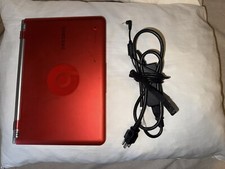 Samsung Chromebook Notebook 11.6” with Red Case Stand  (XE303C12 Model). picture