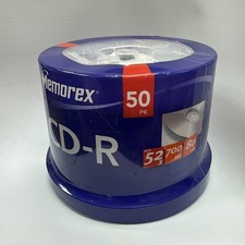 MEMOREX Music CD-R 50 PK pack Spindle 52X 700MB 80min Blank CD BRAND NEW SEALED picture