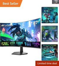 27-Inch Curved Computer Monitor - Stunning 120Hz Refresh Rate & HDR Excellence picture
